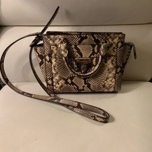 Michael Kors snakeskin cross body purse